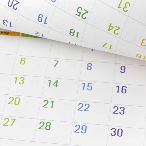 colorful calendar