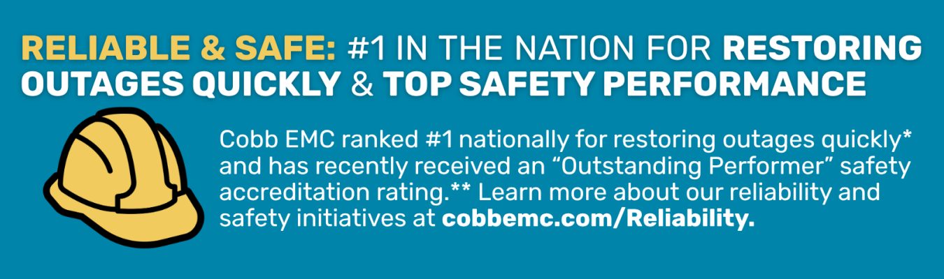 A blue graphic with white text about reliability and safety statistics